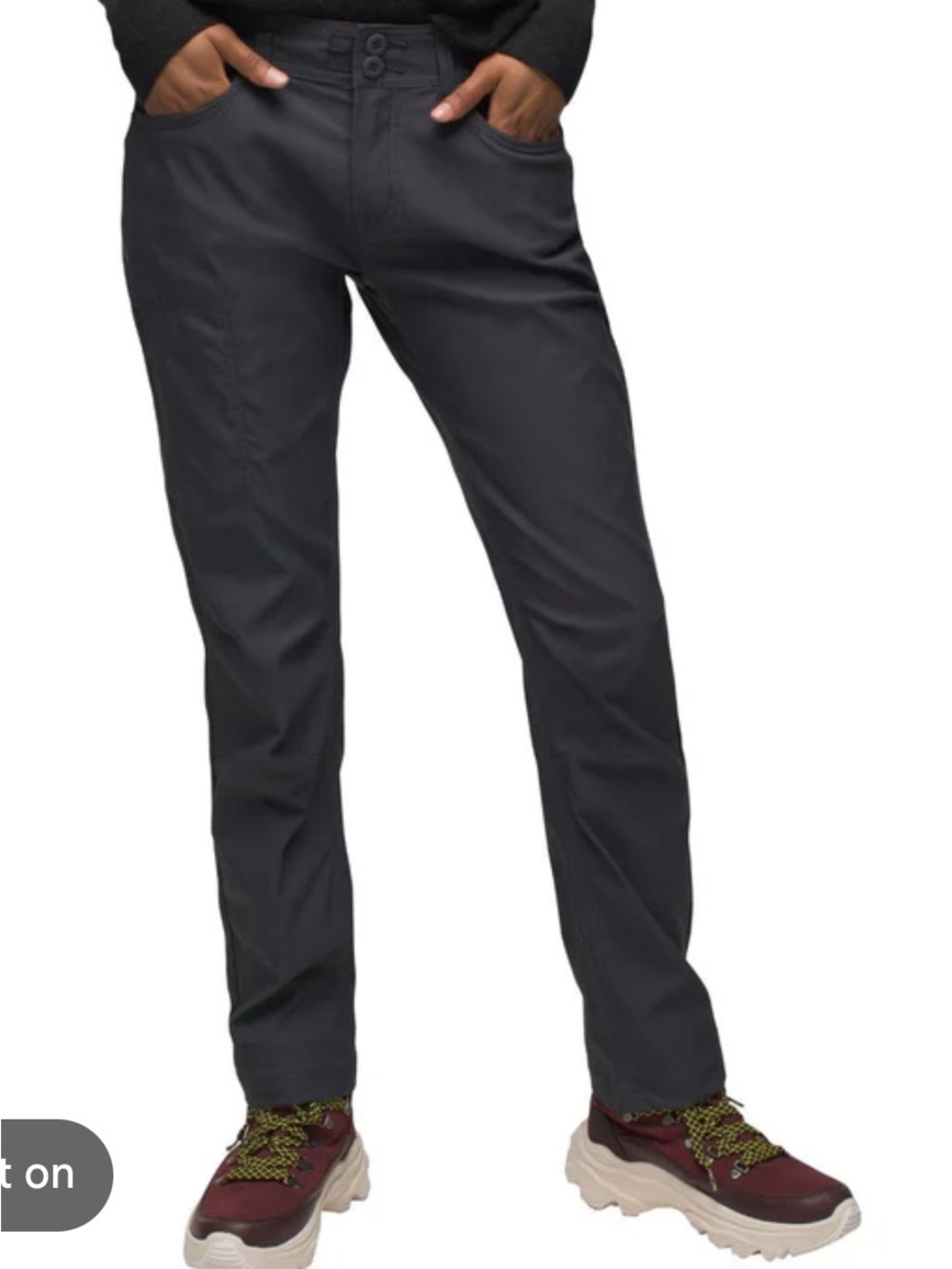 Prana woman’s Charcoal Stretch Chinos